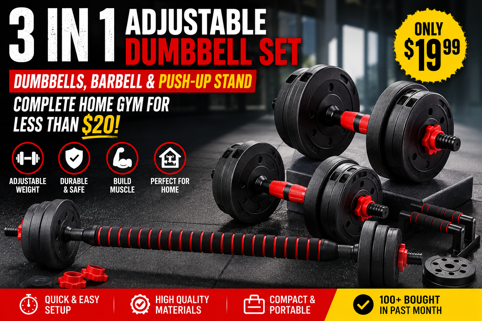 Budget Adjustable Dumbbells